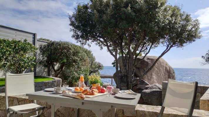 Belle terrasse avec accès et vue mer